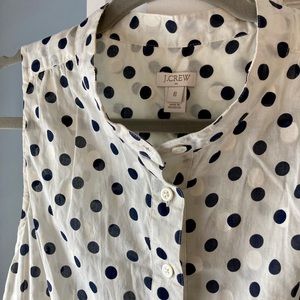 J. Crew sleeveless blouse great condition